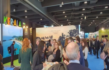A delegation from Kerala Tourism participated in the BIT Milano Fair (International Tourism Fair) in Milan from 12 to 14 February 2023.  CG attended the inauguration of the BIT Fair, where 45 countries are participating.